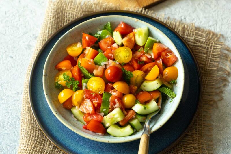 Tomaten-Gurken-Salat