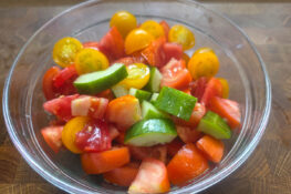 Tomaten Gurken Salat - Zubereitung