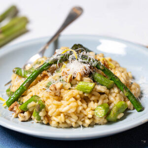 Risotto mit grünem Spargel