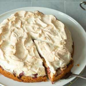 Omas Rhabarberkuchen Rezept mit Baiser
