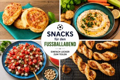 Snacks für Fußballabend