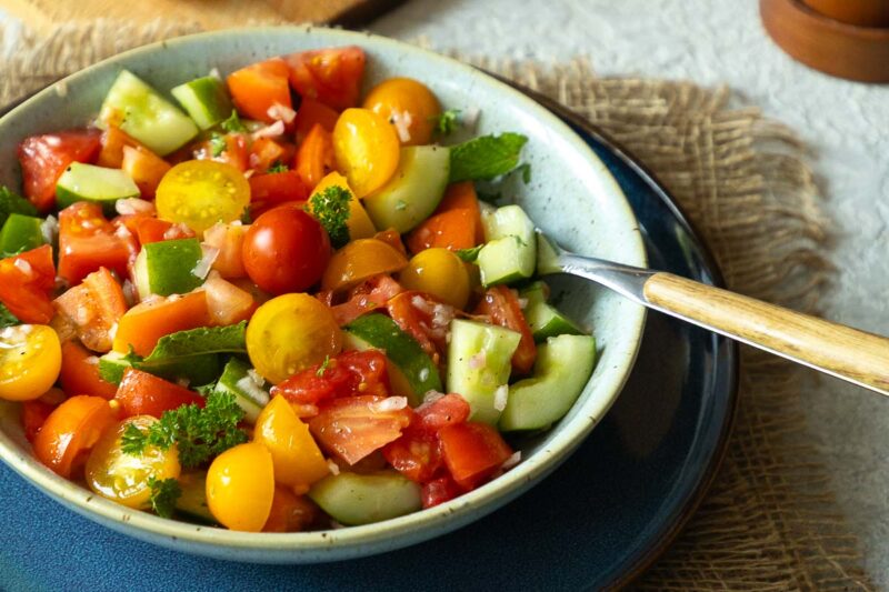 Tomaten Gurken Salat Rezept