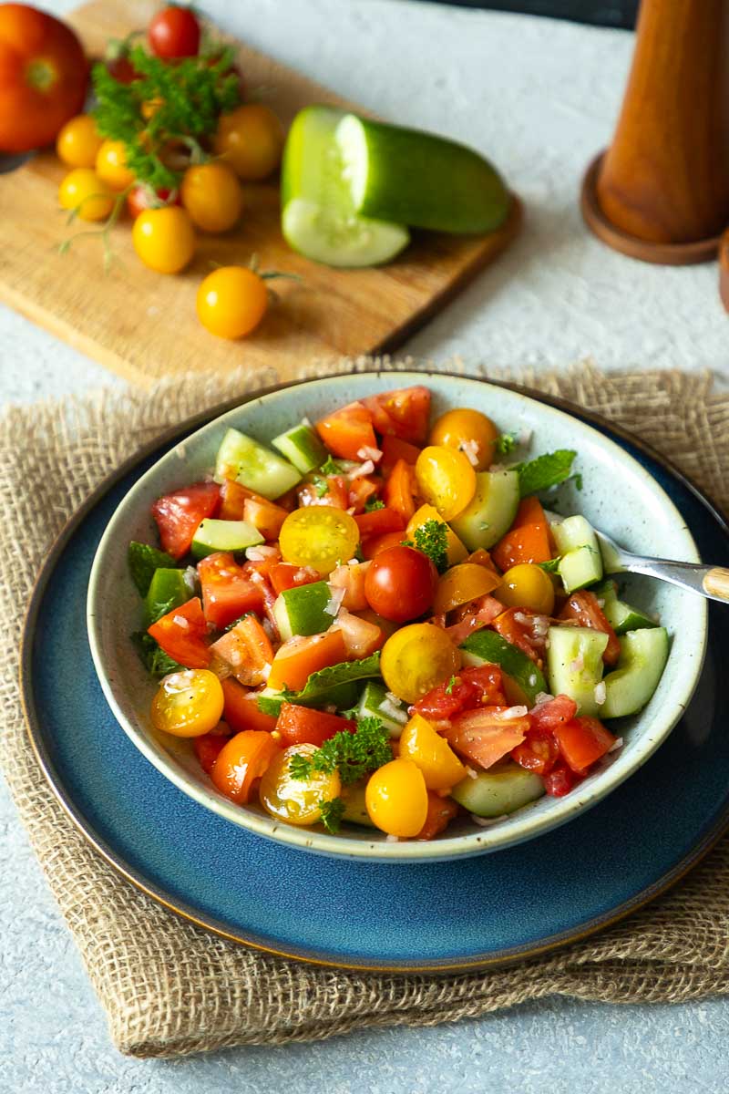 einfacher Sommersalat